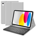 Pilkas dėklas Apple Ipad 10.9 su klaviatūra ir danga Tech-Protect SC Pen+Keyboard
