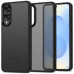 Juodas matinis dėklas Samsung Galaxy S25 Edge Tech-Protect Magmat su matiniu paviršiumi ir apsauga kamerai