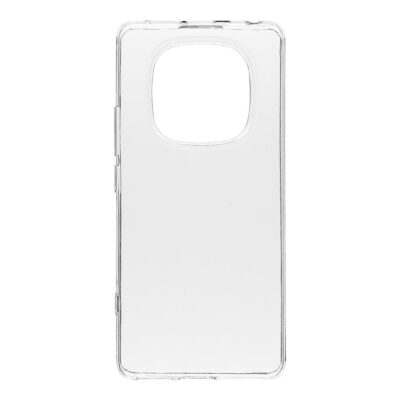 Skaidrus dėklas Xiaomi Redmi Note 14 Pro 4G OBAL ME TPU, matomas permatomas silikono korpusas su atvira kamera