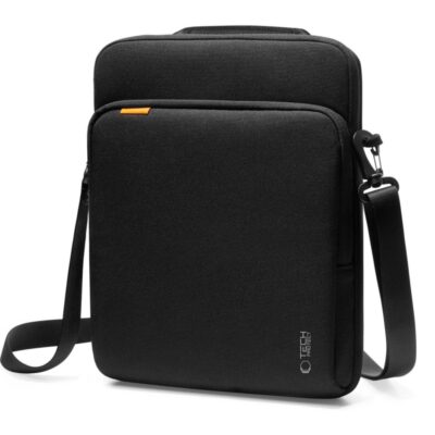 Juodas krepšys kompiuteriui TECH-PROTECT DEFENDER VR BAG LAPTOP 13-14 su petneša ir užtrauktukais