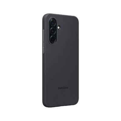 Juodas originalus dėklas Samsung Galaxy A36 5G EF-PA366CBE silikoninis apsauginis gaubtas