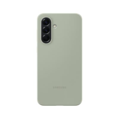 Žalias originalus dėklas EF-PA566CGE Silicone Cover telefonui Samsung Galaxy A56 5G su matiniu paviršiumi ir apvaliais kampais