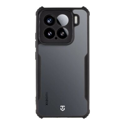 Skaidrus-juodas dėklas Tactical Quantum Stealth telefonui Xiaomi 15 5G su kamerų išpjovomis