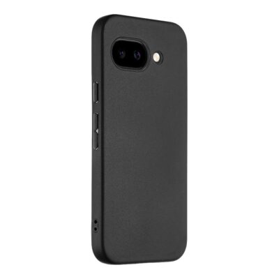 Juodas dėklas Tactical TPU telefonui Google Pixel 9a su matine tekstūra