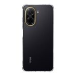 Skaidrus dėklas Tactical TPU Plyo telefonui Xiaomi Redmi A5 aplink juodą telefoną su dviguba kamera