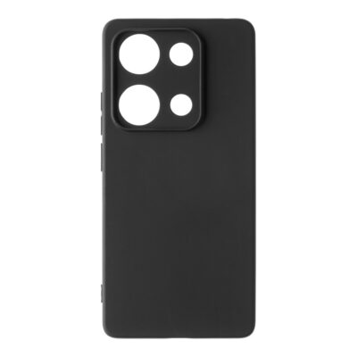 Juodas dėklas Xiaomi Redmi Note 14S OBALME Matte TPU matinio paviršiaus ir išpjovų kamera