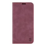 Bordo atverčiamas dėklas Tactical Xproof telefonui Xiaomi Redmi Note 14S su raudonomis siūlėmis