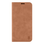 Rudas atverčiamas dėklas Tactical Xproof telefonui Xiaomi Redmi Note 14S, matomas uždaras dėklas