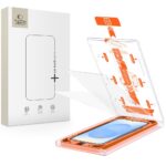 Skaidrus apsauginis stiklas telefonui Samsung Galaxy S25 Tech-Protect Quick Set pakuote ir montavimo rinkinys