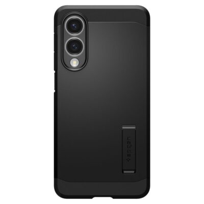 Juodas dėklas Samsung Galaxy S25 Edge Spigen Tough Armor Magsafe su stoveliu