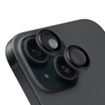 Juodas apsauginis stiklas galiniai kamerai Apple iPhone 14 su objektyvo apsauga