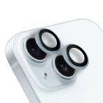 Mėlynas apsauginis stiklas galiniai kamerai Apple iPhone 15 ir 15 Plus