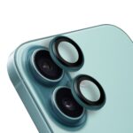Mėtos spalvos apsauginis stiklas galiniai kamerai Apple iPhone 16 ir 16 Plus