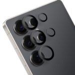 Titano juodas apsauginis stiklas galiniai kamerai Samsung Galaxy S25 Ultra ant telefono galinės kameros