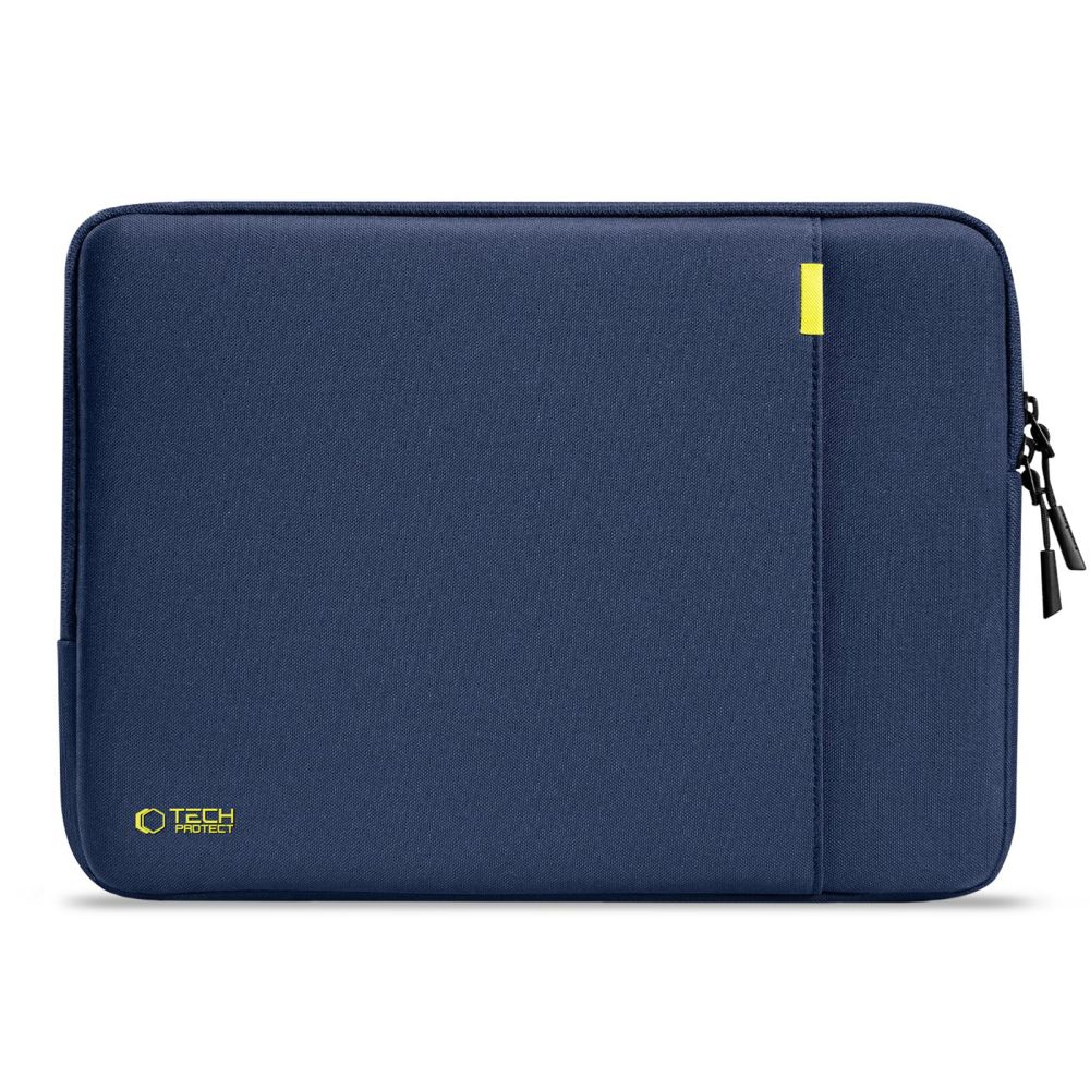 Tamsiai mėlynas dėklas kompiuteriui TECH-PROTECT DEFENDER LAPTOP Tamsiai mėlynas dėklas kompiuteriui 15-16TECH-PROTECT DEFENDER LAPTOP su ryškia geltona detale
