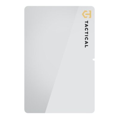 Skaidrus apsauginis stiklas Lenovo Tab M11 Tactical Glass Shield su juoda ir geltona tacical užrašu