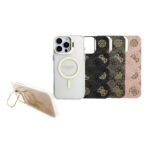 Dėklų rinkinys Guess PC/TPU Electroplated Stand Camera Frame su keičiamomis foninėmis dalimis Apple Iphone 16 Pro Max