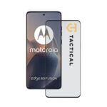 Juodas apsauginis ekrano stikliukas Motorola Edge 60 Fusion Tactical Glass Shield 5D, skaidrus su juodais kraštais