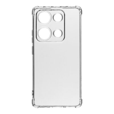 Skaidrus-juodas dėklas Tactical Quantum Stealth telefonui Xiaomi Redmi Note 14S skaidrus permatomas korpusas su kamerų išpjovomis