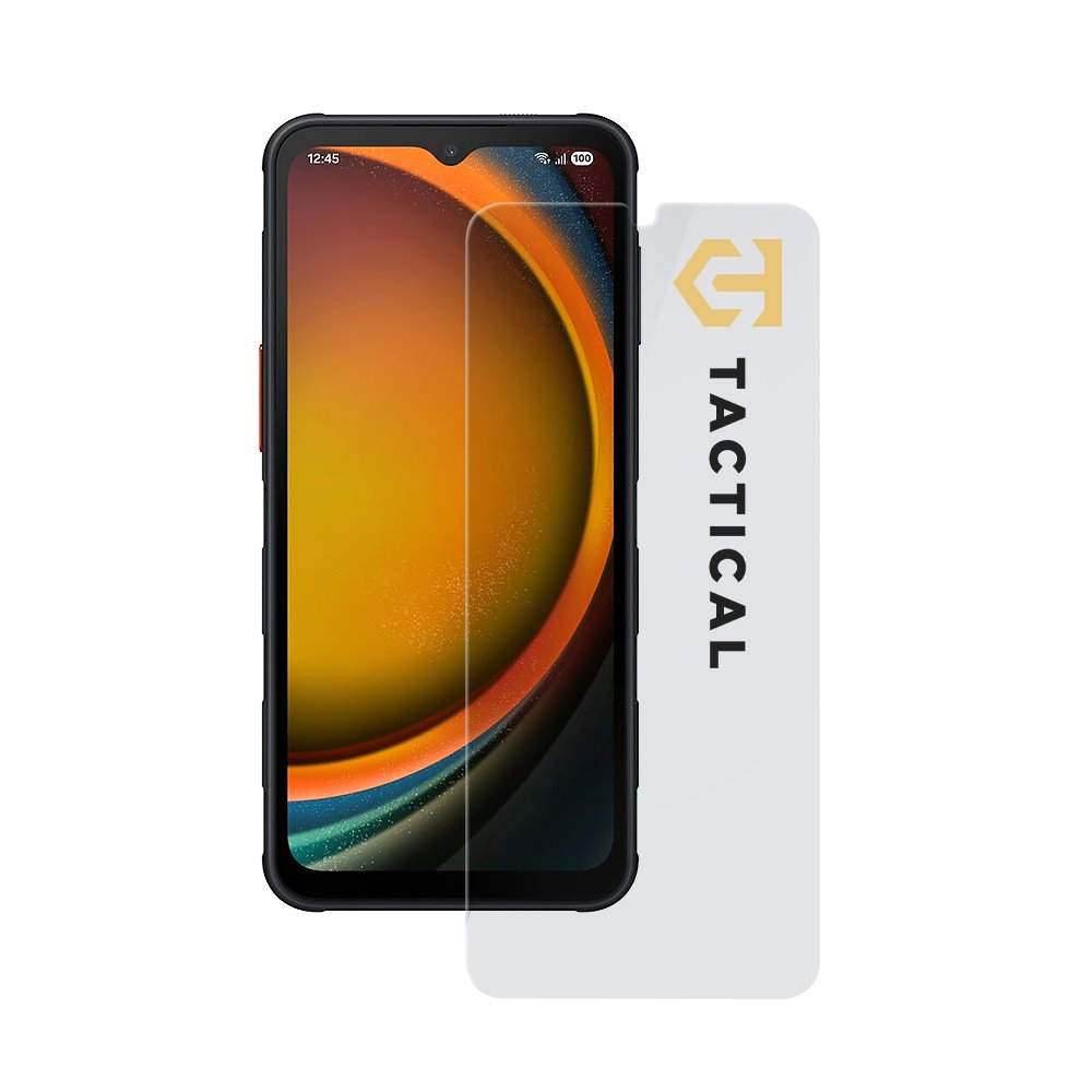Skaidrus apsauginis stiklas telefonui Samsung Galaxy Xcover 7 Pro Tactical Glass Shield 2.5D Skaidrus apsauginis stiklas telefonui Samsung Galaxy Xcover 7 Pro Tactical Glass Shield 2.5D ant telefono ekrano