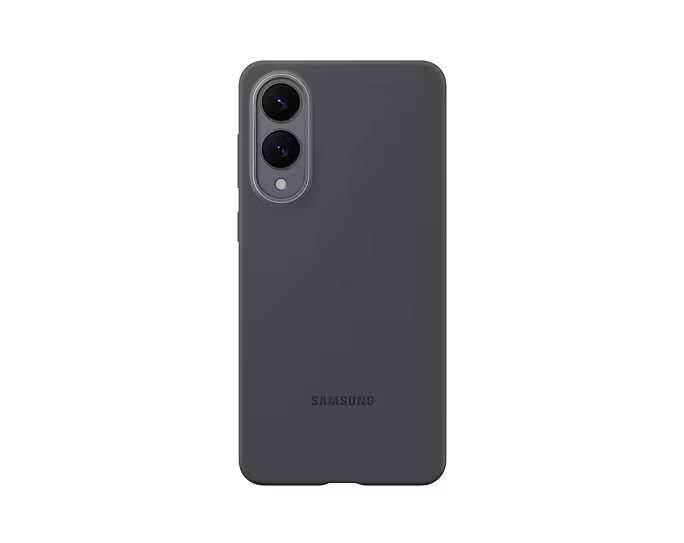 Juodas originalus dėklas Samsung Galaxy S25 Edge EF-PS937CBE Silicone Cover Juodas originalus dėklas Samsung Galaxy S25 Edge EF-PS937CBE Silicone Cover matomas iš nugarėlės