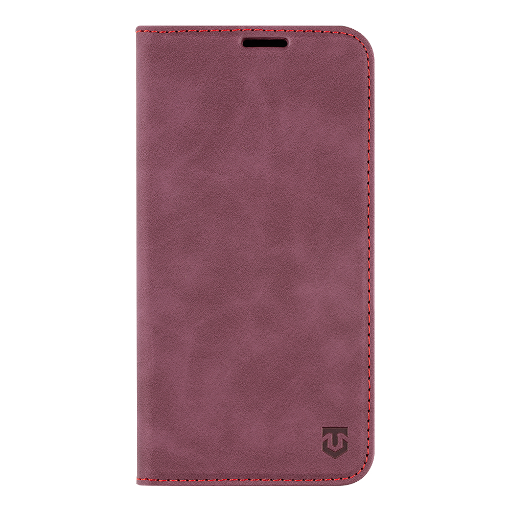 Bordo atverčiamas dėklas Tactical Xproof Bordo atverčiamas dėklas Tactical Xproof telefonui Xiaomi Redmi Note 14 5G su raudonos spalvos siūlėmis.