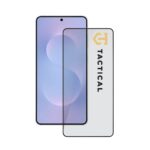 Juodas apsauginis ekrano stikliukas Samsung Galaxy S25 Edge Tactical Glass Shield 5D ant telefono ekrano