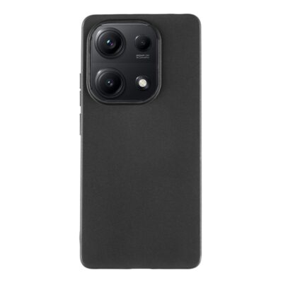 Juodas dėklas Tactical TPU telefonui Xiaomi Redmi Note 14S su apsauga kameros sričiai