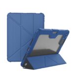 Mėlynas dėklas iPad Pro 11 2024 su lanksčiu stovu ir apsauga
