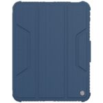 Mėlynas dėklas iPad 10.9 2022 11 2025 Nillkin Bumper PRO Protective Stand su tekstūruota paviršiaus apdaila