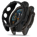 Juodas dėklas laikrodžiui Garmin Fenix 8 51mm Tech-Protect Defense Air aplink laikrodžio ciferblatą
