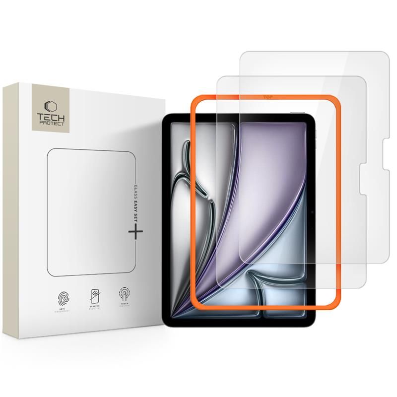 Skaidrus apsauginis stiklas Apple Ipad Air 11” 6 7 2024 2025 Tech Protect Easy Set 2-Pack Skaidrus apsauginis stiklas Apple Ipad Air 11 coliu 6 7 2024 2025 Tech Protect Easy Set 2 pak