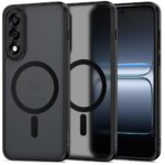 Juodas-skaidrus dėklas OnePlus Nord 5 telefonui su magnetine apsauga