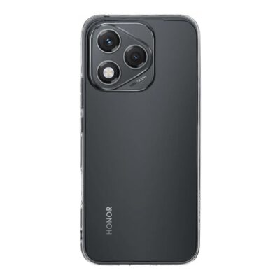 Skaidrus dėklas Tactical TPU telefonui Honor 400 Lite su matomu telefonu juodos spalvos