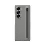 Pilkas originalus dėklas EF-OF95PCJE Protective Cover telefonui Samsung Galaxy Z Fold 6 su trimis kameros objektyvais ir pieštuko laikikliu