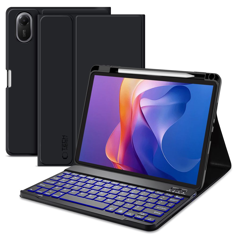 Juodas dėklas Xiaomi Redmi Pad 2 11.0 Tech-Protect SC Pen+Keyboard Juodas dėklas Xiaomi Redmi Pad 2 11.0 Tech-Protect SC Pen su klaviatūra ir pieštuku laikikliu