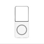 Skaidrus originalus dėklas GP-FFF766YC Clear Magnet Cover telefonui Samsung Galaxy Z Flip 7 atidarytas
