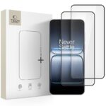 Juodas apsauginis ekrano stikliukas OnePlus Nord 5 TECH-PROTECT GLASS FIT 2 pakuote su dviem stiklais