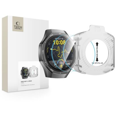 Skaidrus apsauginis ekrano stiklas Huawei Watch GT 5 Pro 46mm su priedu ir pakuote