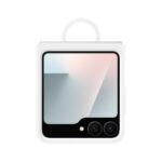 Mėtos spalvos originalus silikoninis dėklas EF-PF741TWE Samsung Galaxy Z Flip 7 FE telefonui su žiedu