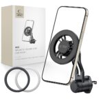 Juodas telefono laikiklis TECH-PROTECT N56 Magnetic Rotable Vent Car Mount ant automobilio oro angos