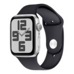 Juoda apyranke Apple Watch 42-49mm M-L pagaminta is silikonines medziagos
