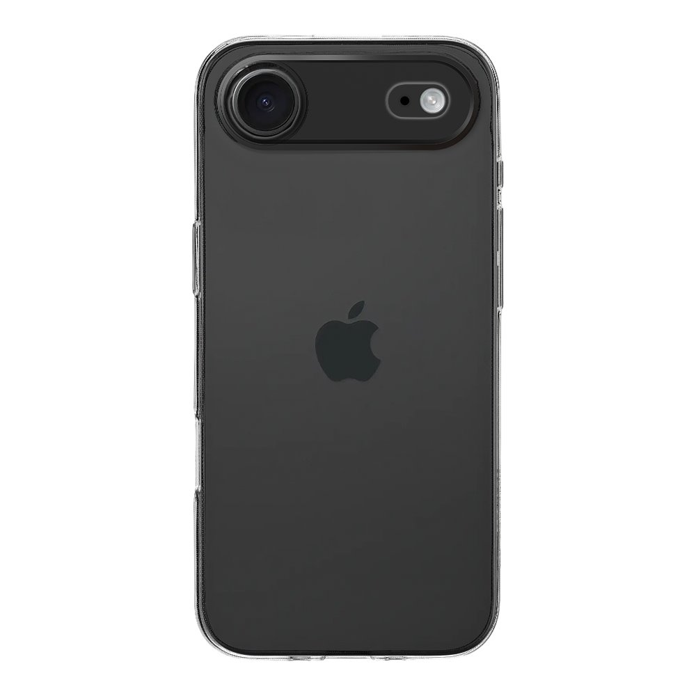 Skaidrus dėklas Tactical TPU telefonui Apple iPhone 17 Air Skaidrus deklas Tactical TPU telefonui Apple iPhone 17 Air ant juodo telefono