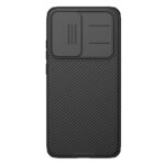 Juodas dėklas Nillkin CamShield PRO Magnetic telefonui Xiaomi Poco F7 su užsklandos kameros apsauga