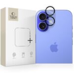 Skaidrus stiklas galiniai kamerai Apple Iphone 17 Hofi Cam Fit plus ant mėlyno telefono galinės kameros