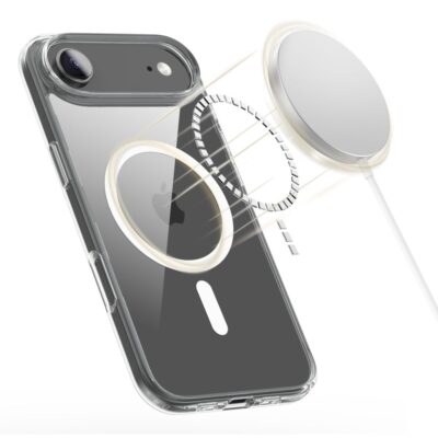 skaidrus deklas apple iphone 17 air with magsafe magnetic ring