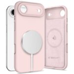 Rausvas dėklas Apple Iphone 17 Air Tech-Protect Liquid Silicone Magsafe su magnetiniu įkrovikliu