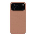 Moucha Moose dėklas telefonui Apple Iphone 17 Pro Max rudos spalvos su reljefiniu žemėlapio raštu