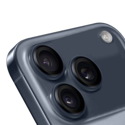 Indigo apsauginis stiklas galiniai kamerai Apple iPhone 17 Pro 17 Pro Max ant trijų kamerų modulio