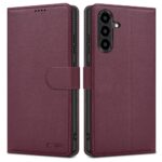 Bordo spalvos atverčiamas dėklas Samsung Galaxy A26 5G Tech-Protect Wallet